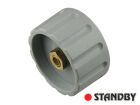 Drehknopf 36 mm matte grau