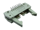 IDC 14 pin, male, THT, angled 90°, standard latch