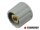 Drehknopf 21 mm matte grau