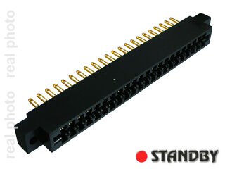 socket R=3,96mm; 22 pin; straight