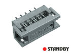 IDC 10 pol Adapter für Flachkabel, THT