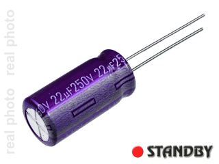 USL 22uF-250V kondensator elektrolityczny  (10szt)