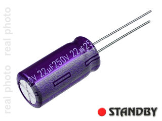USL 22uF-250V Elektrolytkondensator (10st)