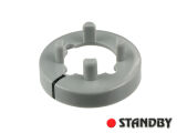 Mutterabdeckung 14,5 mm glänzend grau