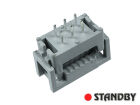 IDC 06 pol, Adapter für Flachkabel, THT