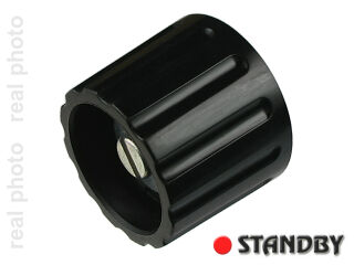 Knob 21 mm glossy black