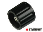 Drehknopf 21 mm glänzend schwarz