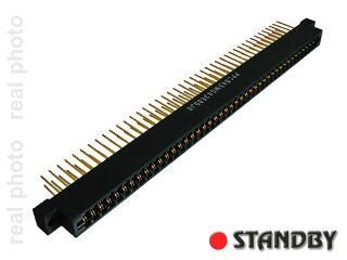 socket R=3,96mm; 86 pin; straight