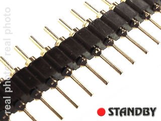 PCB connectors 2,54mm single row 40 pins