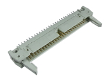 IDC 50 pin, male, THT, straight, short latch