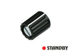 Drehknopf  9 mm glänzend schwarz