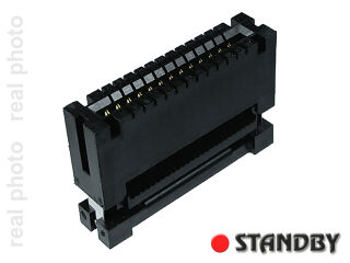 Buchse R=2,54mm; 26 pin; für Flachkabel