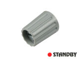 Knob 10 mm glossy gray