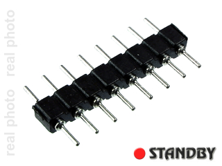 listwy pinowe precyzyjne jednorzędowe 08-pin typu adapter  (10szt)