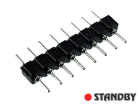 PCB connectors 2,54mm single row 08 pins  (10pcs)