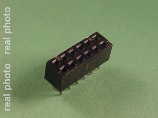 PCB Socket 2x6 double row r=2,0