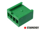 Crimp-Snap-In Buchsengehäuse, AMPMODU, 4 polig