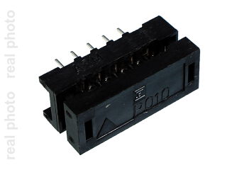 IDC 10 pol, Adapter für Flachkabel, THT