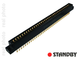 socket R=3,96mm; 72 pin; straight