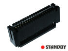 Buchse R=2,54mm; 34 pin; für Flachkabel