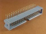 IDC 36 pin, male, THT, angled 90°