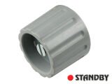 Knob 21 mm glossy gray