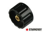 Drehknopf 36 mm glänzend schwarz