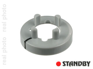 Mutterabdeckung 14,5 mm glänzend grau