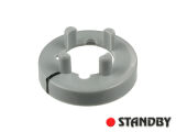 Mutterabdeckung 14,5 mm glänzend grau