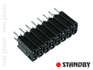 2x08 female socket straight (10pcs)