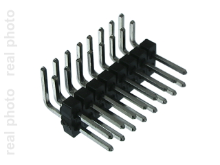 2x08 pin header angled (10pcs)