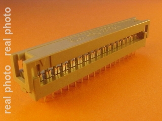 IDC 34 pin, transition for ribbon cable, THT