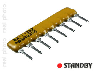 Resistor network 7x3k3 (10pcs)