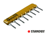 Resistor network 7x3k3 (10pcs)