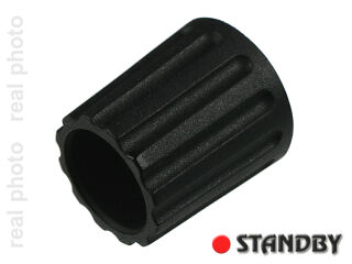 Drehknopf 14,5 mm matte schwarz