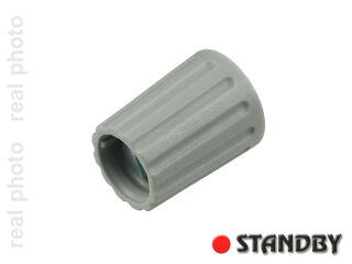 Drehknopf 10 mm matte grau