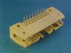 IDC 16 pin, male, THT, angled 90°, to connect with latch