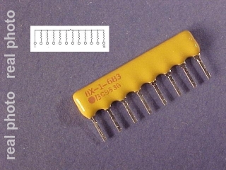 Resistor network 7x68k