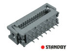 IDC 14 pol, Adapter für Flachkabel, THT