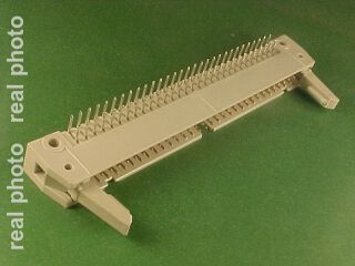 IDC 60 pin, male, THT, angled 90°, short latch