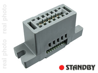 Buchse R=2,54mm; 10 pin; für Flachkabel