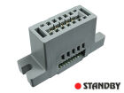 Buchse R=2,54mm; 10 pin; für Flachkabel