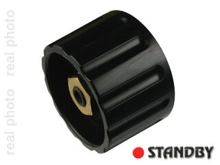 Knob 28 mm glossy black