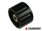 Drehknopf 28 mm glänzend schwarz