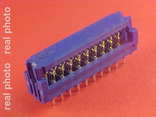 IDC 20 pin, transition for ribbon cable, THT