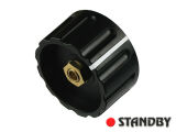 Drehknopf 36 mm glänzend schwarz