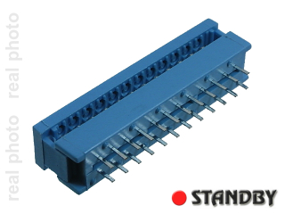 IDC 24 pin, transition for ribbon cable, THT