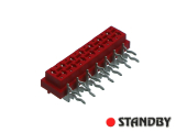 14 pin socket female angled Micro-MaTch