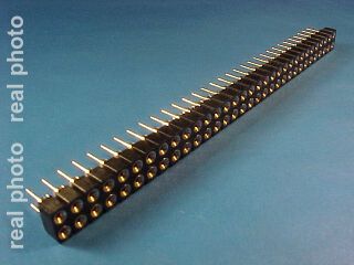 präzisions Fassung 2x32pol r=2,54x2,54