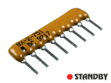 Resistor network 4x750R (10pcs)